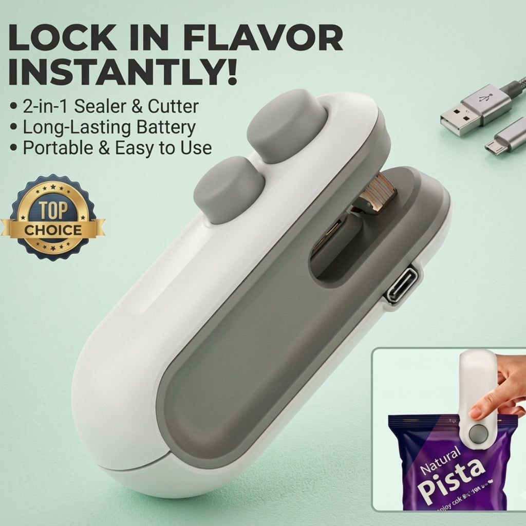 Sealing Machine For Kitchen - Seal & Cut Easily