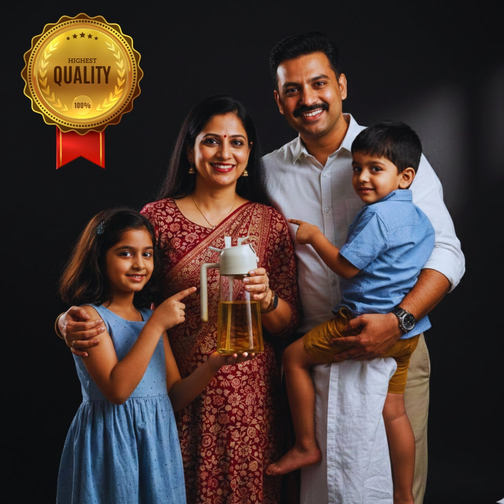Oil Dispenser & Mist Spray Bottle – 500ml Leakproof Cooking Oil Container