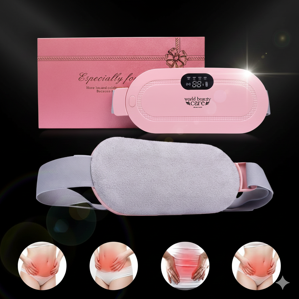Heating Pad for Menstrual Cramps Relief – Pink Heating Belt